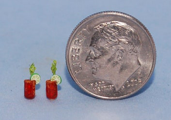 Bloody Mary (Set of 2 Glasses) Quarter-inch scale - Click Image to Close